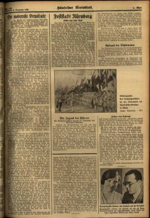 Zweite Ausgabe vom Mittwoch, den 09. September 1936.