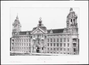 Landgericht I und Amtsgericht I, Berlin-Mitte: Ansicht (aus: Moderne Neubauten, 4.Jg., 1898ff, hrsg. W. Kick)