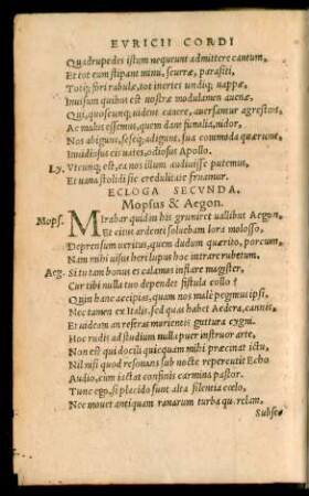 Ecloga Secunda.