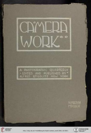 Camera Work: A Photographic Quarterly