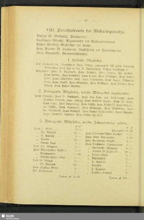 VIII. Parochialverein der Michaelisparochie