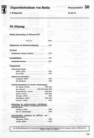 Nr. 50, 24. Februar 1977