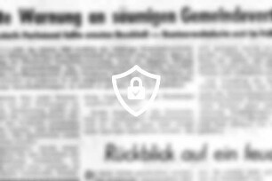 Letzte Warnung an säumigen Gemeindevertreter