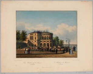 Dresden, das Vierte Belvedere (1842–1945) auf der Brühlschen Terrasse von Osten