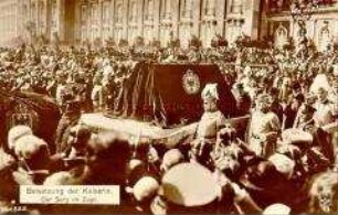 Die Beisetzung von Auguste Viktoria