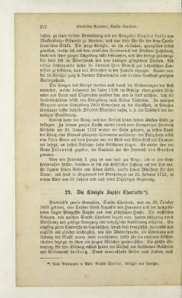 29. Die Königin Sophie Charlotte