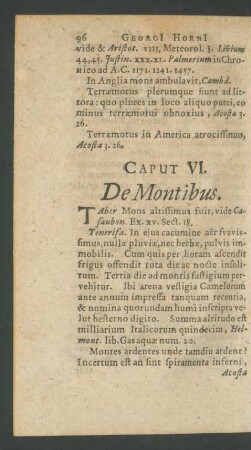 Caput VI. De Montibus.