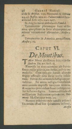 Caput VI. De Montibus.