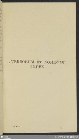 Verborum et nominum index