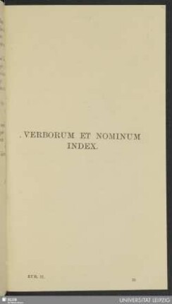 Verborum et nominum index