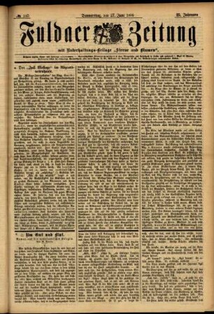 Ausgabe vom Donnerstag, den 27. Juni 1895.