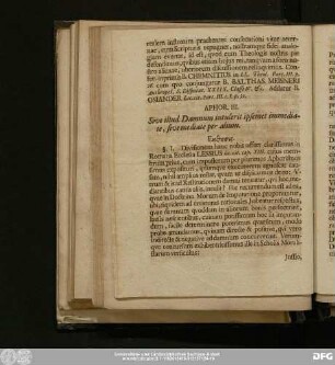 Aphor. III. Sive illud Damnum intulerit ipsemet immediate, sive mediate per alium.