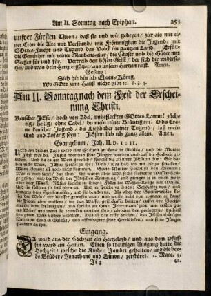 253-270, Am II. Sonntag nach dem Fest der Erscheinung Christi.