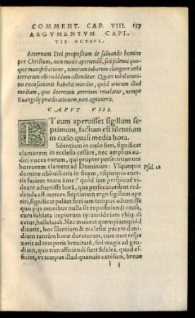 Argumentum Capitis Octavi.