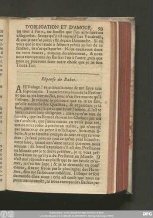 Réponse de Babet.