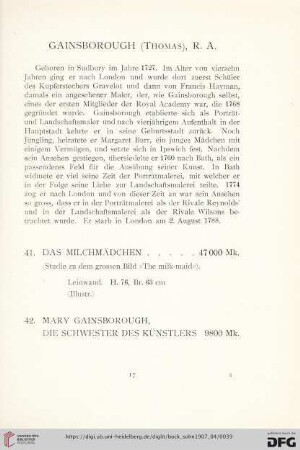 Gainsborough (Thomas), R. A. (Nr. 41-42)