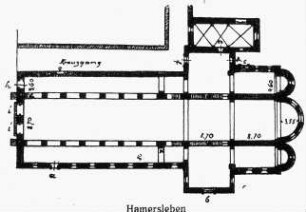 Hamersleben, ehem. Augustiner-Chorherren-Stift, Stiftskirche, St. Pankratius, Grundriss