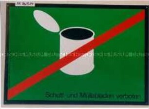 Schild: "Schutt- und Müllabladen verboten"