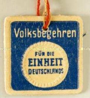 Unterschriftensammlung für das Volksbegehren für die Einheit Deutschlands