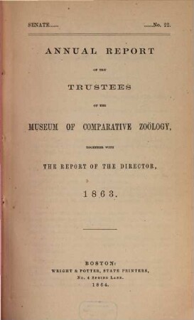 Annual report. 1863 (1864)