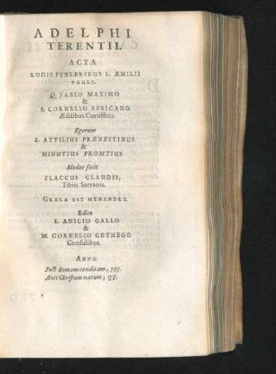 Adelphi Terentii.