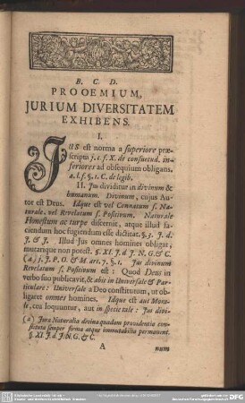 Prooemium, Jurium Diversitatem Exhibens