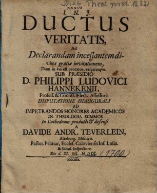 Ductus Veritatis