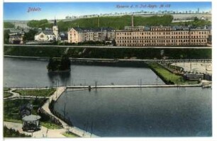 Döbeln. Jacobistraße und Kaserne des 11. Infanterie-Regiments N0. 139