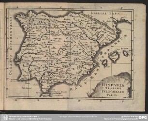 Hispania Tempore. Iulii Caesaris. Tab. VI.