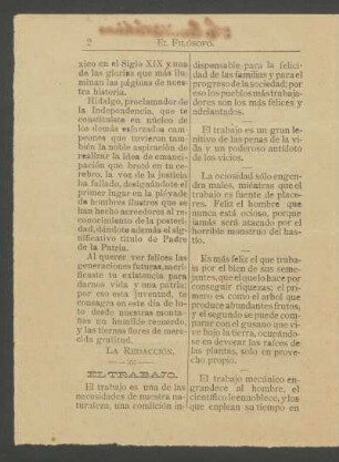 El trabajo.