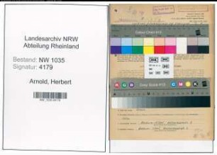 Entnazifizierung Herbert Arnold , geb. 28.02.1909 (Steiger)