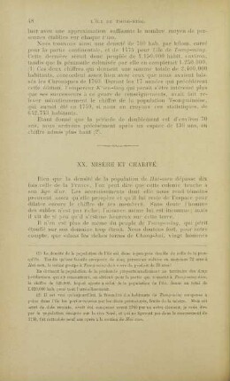 XX. Misère et charité