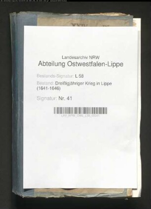 Lippe-Brakische Kriegsangelegenheiten