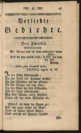 Verliebte Gedichte