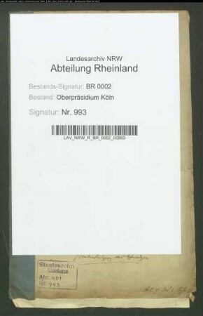 Veräußerung des Domänenhofes Berndgen zu Hermülheim - Unterstützung des Berndgen