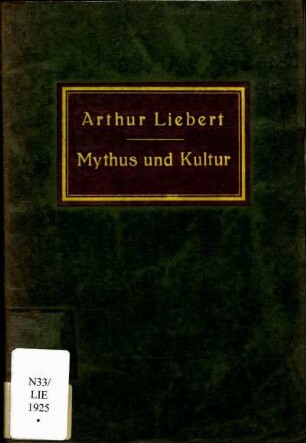 Mythus und Kultur