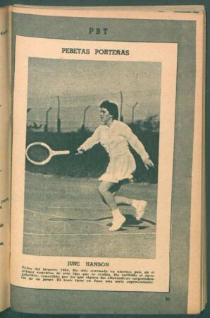 June Hanson, Reina del Deporte 1954. [...] - [Fotografía] : Pebetas porteñas