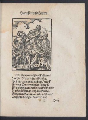 Harpffen und Lauten.