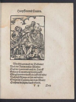 Harpffen und Lauten.
