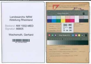 Entnazifizierung Gerhard Wachsmuth , geb. 02.08.1907 (Arzt)