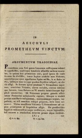 Argumentum Tragoediae