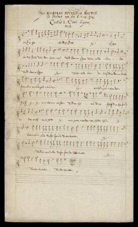Cantus 2 Chori superioris (Erhebe sich Gott)