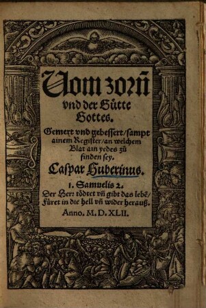Vom zorn[n] vnd der Gütte Gottes