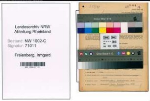 Entnazifizierung Irmgard Freienberg, geb. 28.09.1905 (Kommanditistin)