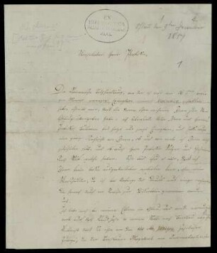 Nr. 1: Brief von Karl Otfried Müller an August Böckh, Ohlau, 9.12.1817