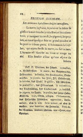 Section Dixieme.