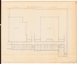 Reichsluftfahrtministerium, Berlin (Vorgängerbauten): ehemaliges Kriegsministerium: Gebäudeteil Wilhelmstraße 82-85: Grundriss 3. OG