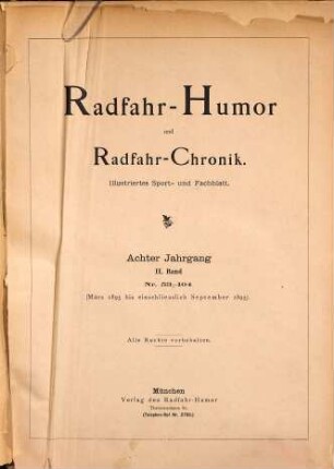 Radfahr-Humor. 8,[2]. 1895