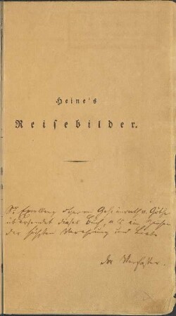 Theil 1: Reisebilder