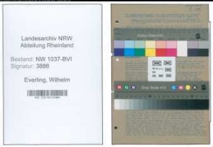 Entnazifizierung Wilhelm Everling , geb. 04.01.1898 ()